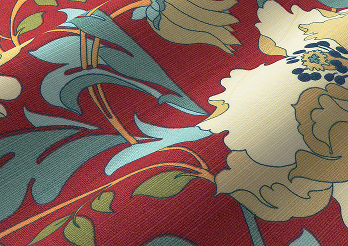 Art Deco, Cherry - Roman Blind - Image 4